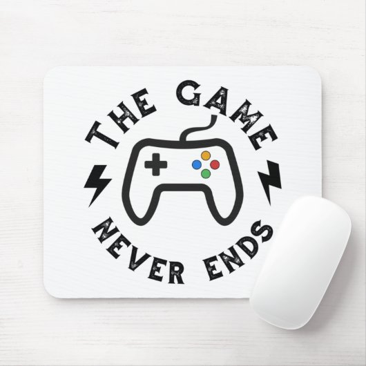 Das Spiel endet nie Mousepad (Mit Mouse)