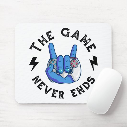 Das Spiel endet nie Mousepad (Mit Mouse)
