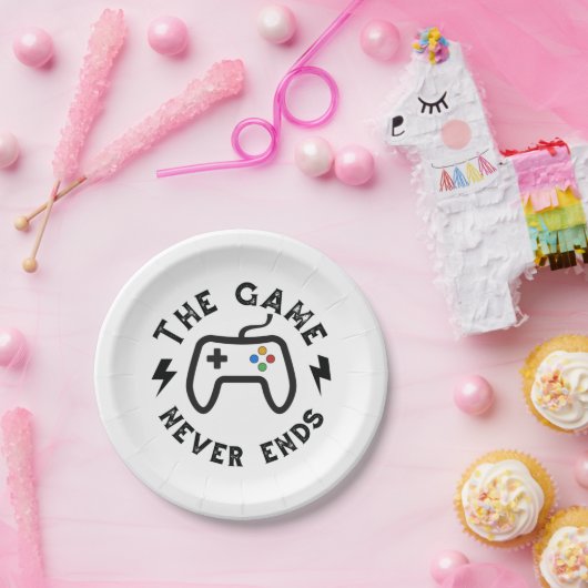 Das Spiel endet nie Pappteller (Party)