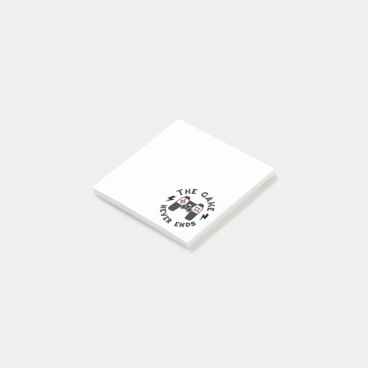 Das Spiel endet nie Post-it Klebezettel (angewinkelt)