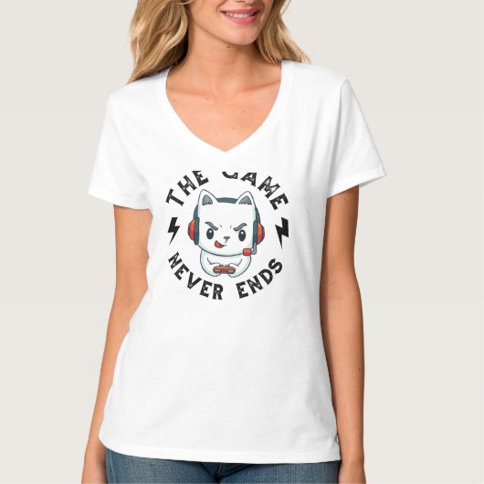 Das Spiel endet nie T-Shirt (Vorderseite)