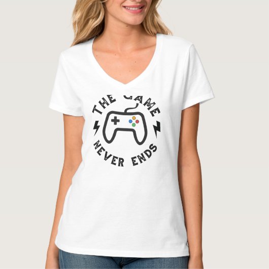 Das Spiel endet nie T-Shirt (Vorderseite)