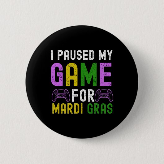Das Spiel für Mardi Gras Video Game Mardi Gra gest Button (Vorderseite)