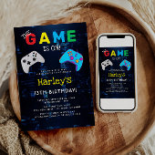 Das Spiel ist an! Benutzerdefiniertes Foto Videosp Einladung