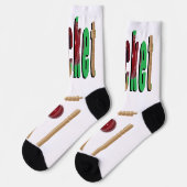 Das Spiel ist Cricket, Crew Socken (Linkes Detail)