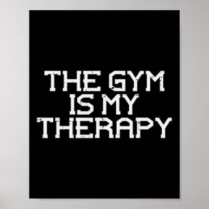 Das Spiel ist meine Therapie Trainingsübungen Fitn Poster