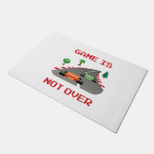 Das Spiel ist nicht über einem Pixel-Videospiel Fußmatte (Schrägansicht)