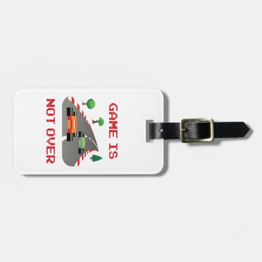 Das Spiel ist nicht über einem Pixel-Videospiel Gepäckanhänger (Vorderseite horizontal)