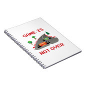 Das Spiel ist nicht über einem Pixel-Videospiel Notizblock (Rechte Seite)