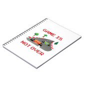 Das Spiel ist nicht über einem Pixel-Videospiel Notizblock (Linke Seite)