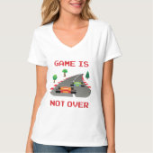 Das Spiel ist nicht über einem Pixel-Videospiel T-Shirt (Vorderseite)