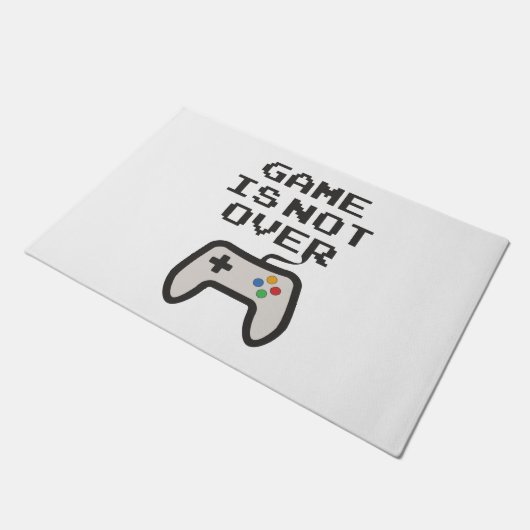 Das Spiel ist noch nicht vorbei Fußmatte (Schrägansicht)