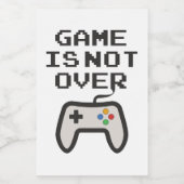 Das Spiel ist noch nicht vorbei Lebensmitteletikett (Einzelnes Label)