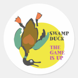 Das Spiel ist oben T - Shirt Runder Aufkleber