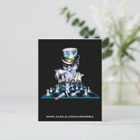 Das Spiel Postkarte (Stehend Vorderseite)