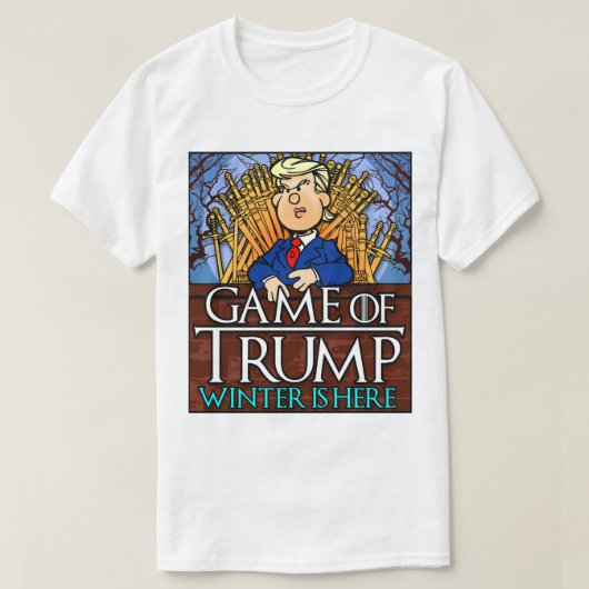 Das Spiel Trumps Winter ist hier T-Shirt (Design vorne)