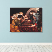 Das Spiel von Backgammon Leinwanddruck (Insitu (Holzboden))