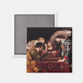 Das Spiel von Backgammon Magnet (Vorderseite/Rückseite)