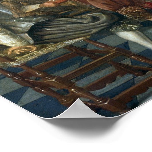 Das Spiel von Backgammon Poster (Ecke)