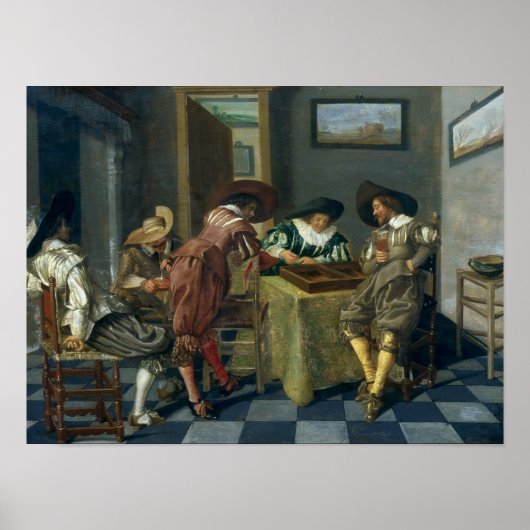 Das Spiel von Backgammon Poster (Vorne)