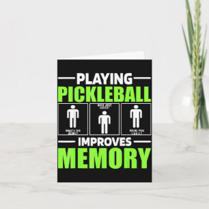 Das Spielen von Pickleball verbessert das Gedächtn Karte