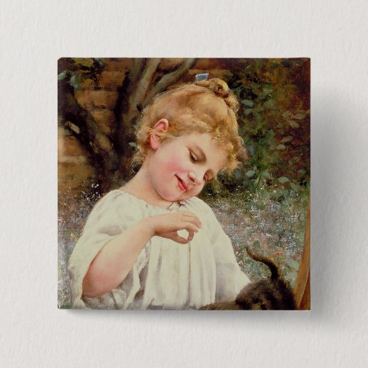 Das spielerische Kätzchen Button (Vorderseite)