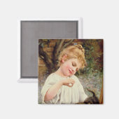 Das spielerische Kätzchen Magnet (Vorderseite/Rückseite)