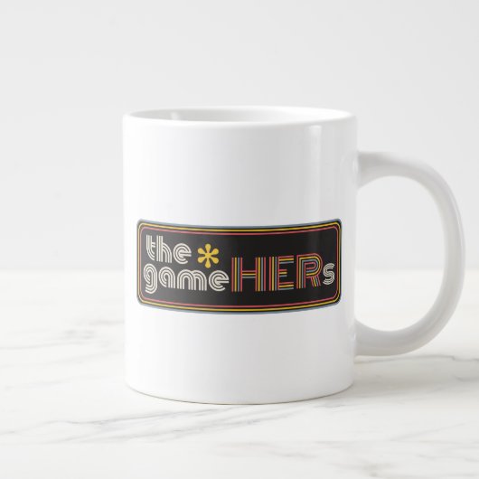 Das*SpielHERs Horizontales Logo Jumbo-Tasse (Rechts)
