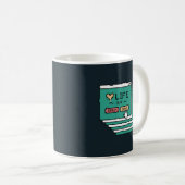 DAS SPIELLEBEN VON PIXEL-TABS IST EIN KLEINER KLEI KAFFEETASSE (VorderseiteRechts)