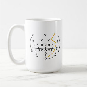Das Spielplan-Fußball-Playbook-Mug Kaffeetasse