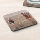 Das Spielzeug-Boot Getränkeuntersetzer (Linke Seite)