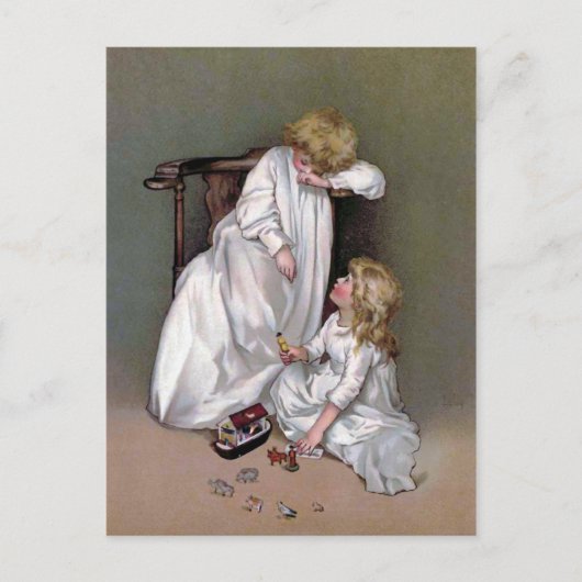 Das Spielzeug Vintag wegstecken Postkarte (Vorderseite)
