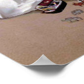 "Das Spielzeug weglegen" Vintag Poster (Ecke)