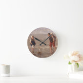 Das Spielzeugboot Runde Wanduhr (Zuhause)