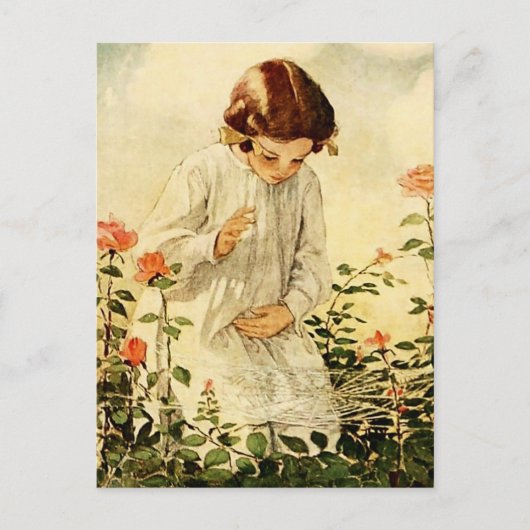 Das Spinnennetz von Jessie Willcox Smith Postkarte (Vorderseite)