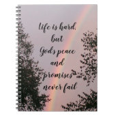 Das Spiralbuch Gottes verspricht Notizblock (Vorderseite)