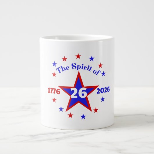 DAS SPIRIT DER 26 - SEMIQUINCENTENNIAL Jumbo-Tasse (Vorderseite)