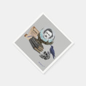 DAS SPIRIT VON EDGAR A. POE SERVIETTE (Ecke)