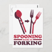 Das Sprechen führt dazu, Liebe zu erzwingen Romant Postkarte (Vorne/Hinten)