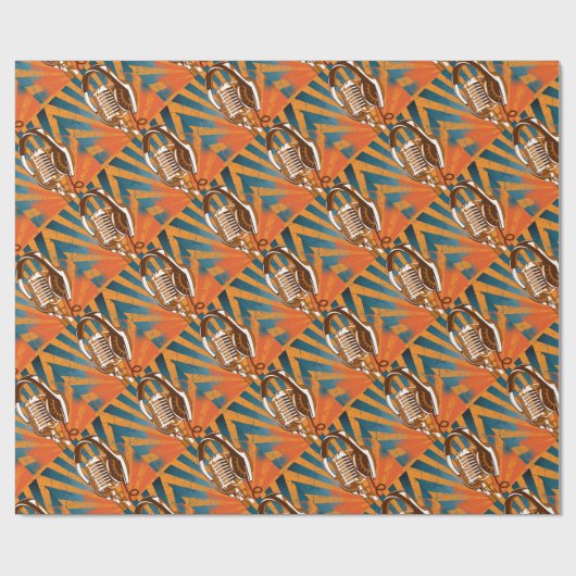 Das sprechenmikrofon geschenkpapier (Flach)