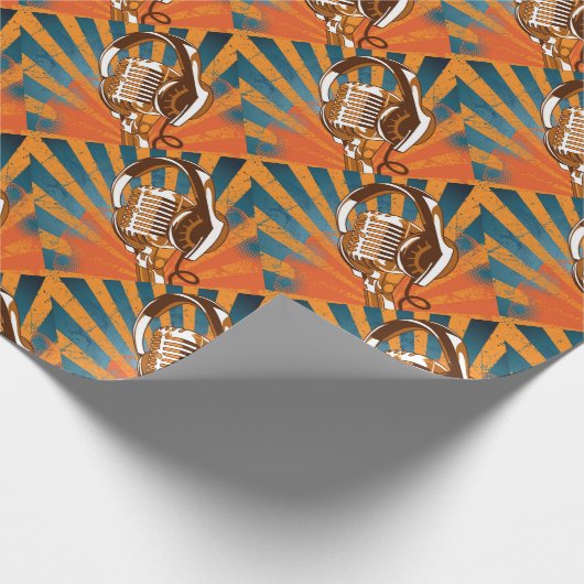 Das sprechenmikrofon geschenkpapier (Ecke)