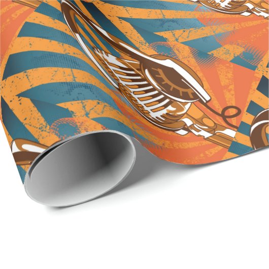 Das sprechenmikrofon geschenkpapier (Rolleneckpunkt)