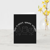 Das spricht Bände Lustige Mathe-Wissenschaft Geeki Karte (Gelbe Blume)