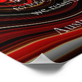 Das Sprichwort der Aborigine-Träume Poster (Ecke)