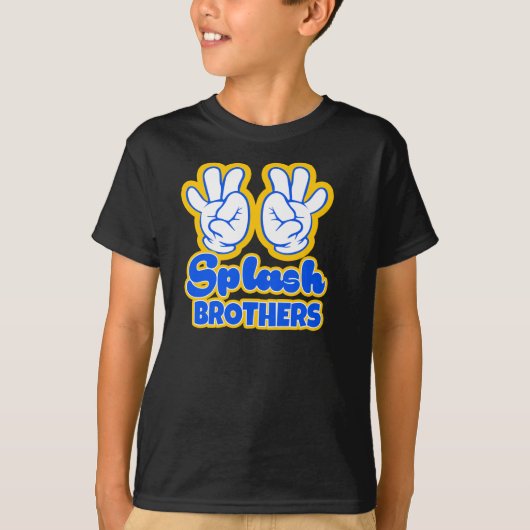 Das Spritzen-Bruder-Shirt des Kindes T-Shirt (Vorderseite)
