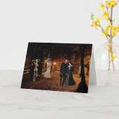 Das Spuk Alley Halloween Karte (Gelbe Blume)