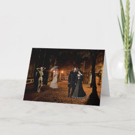 Das Spuk Alley Halloween Karte