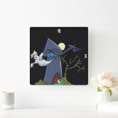 Das Spuk Baumhaus - Quadratische Wanduhr (Zuhause)