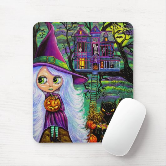 Das Spuk Treehouse Halloween-Mousepad Mousepad (Mit Mouse)