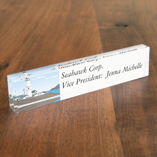 Das Square Lighthouse - Namensplakette (Seite)